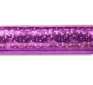 serpentyny holograficzne ciemny róż 3,8 m
