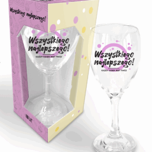 kieliszek z napisem „wszystkiego najlepszego” 220 ml