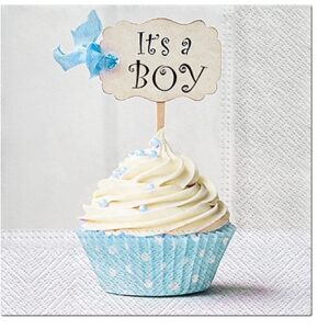 serwetki 33x33 cm blue cupcake 20 szt.