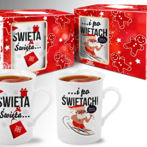 zestaw 2 kubków 290 ml „Święta, święta i po świętach”