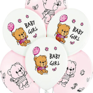 balony dla dziewczynki 30 cm 50 szt.