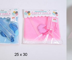 balon + stojak różowy / niebieski