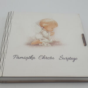 kasetka pudełko 14x14cm pamiątka chrztu Świętego