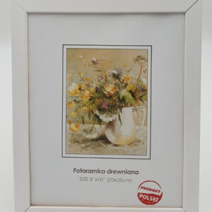 Fotoramka drewniana biała 20x25cm