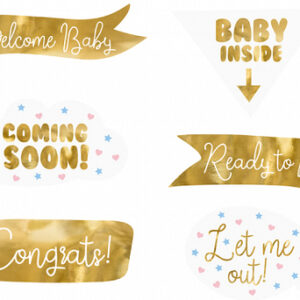 gadżety do zdjęć na baby shower/narodziny